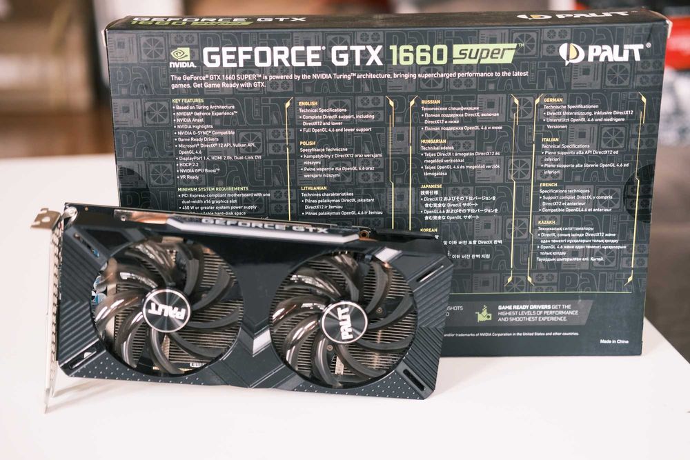 PALIT - Geforce GTX 1660 Super OC 6gb, 192 bit [Състояние: Като ново]