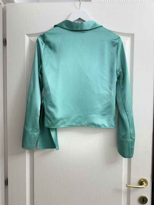 Bluză petrecută ZARA – Verde smarald (mărimea S)