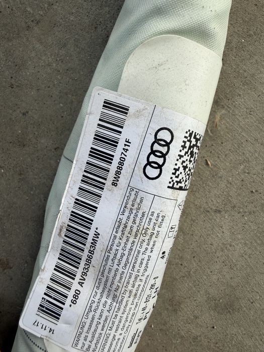 Airbag завеса странична щора Audi A5 8W b9 b9.5 sportback лява дясна