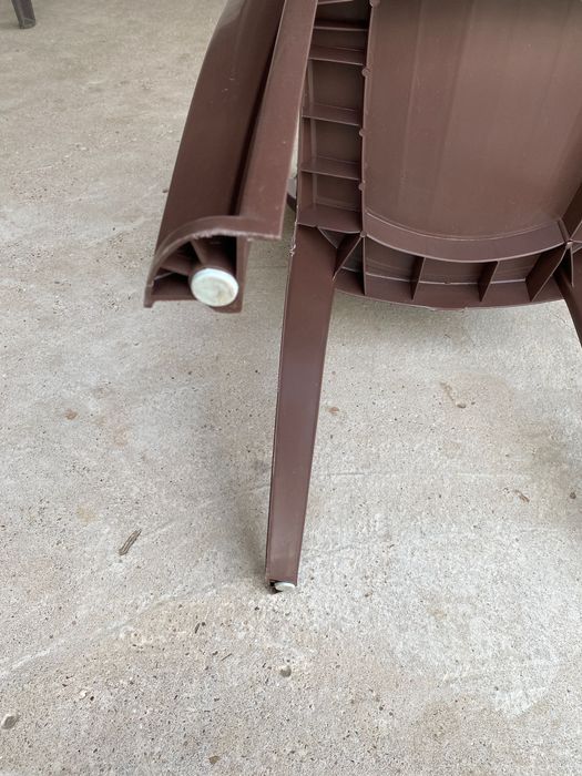 Градински стол PVC кафяв Palermo MEVSIM