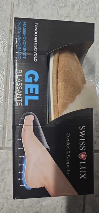 Оригинални пухкави зимни пантофиSWISS LYXмекота и грижа за краката ти!