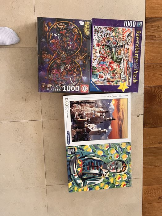 Комплект 4 пъзела – Ravensburger, Educa, Clementoni – 1000/1500 части
