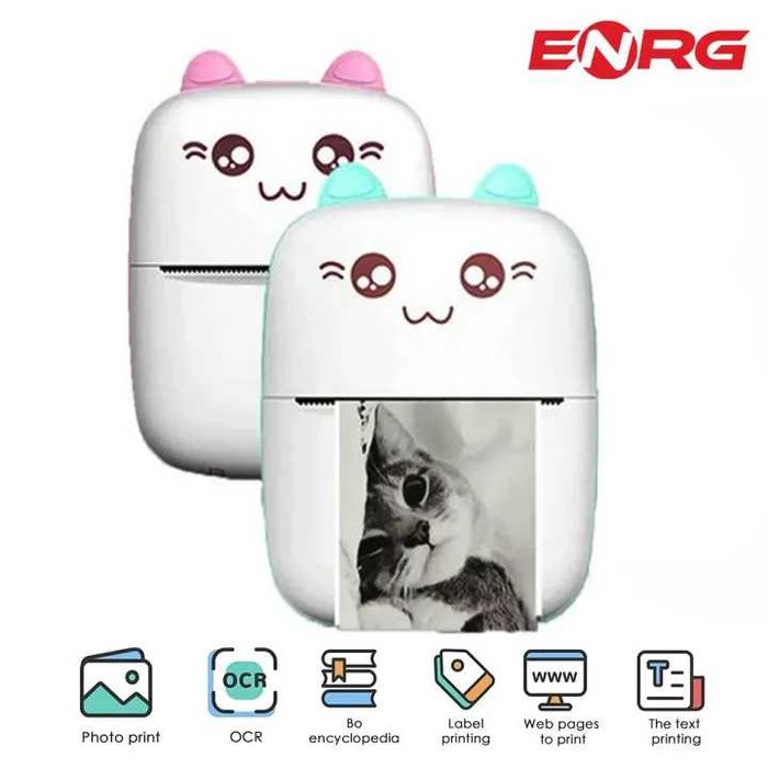 Мини принтер за снимки, свързване с телефон