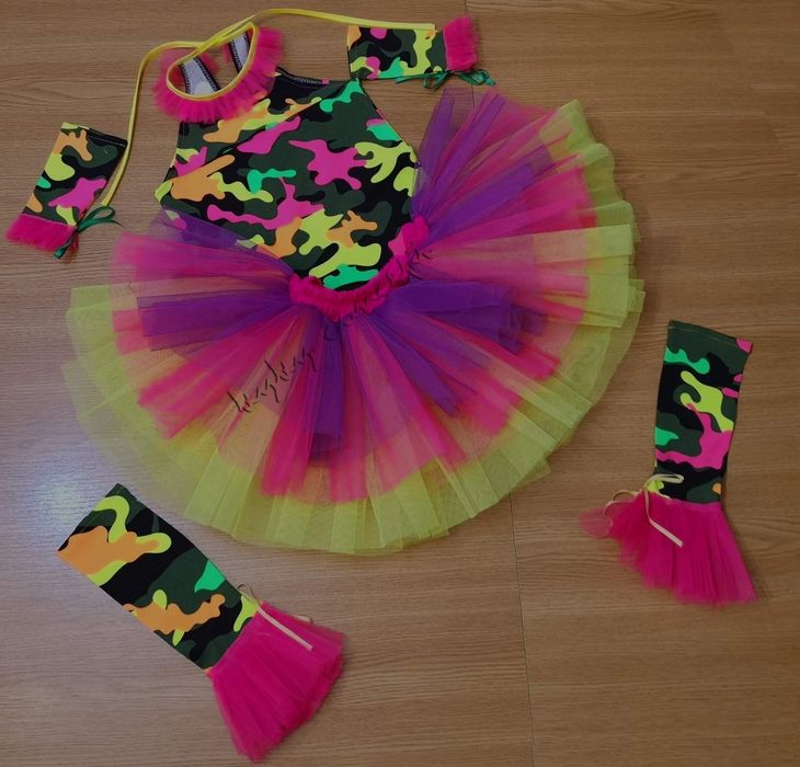 Costum fustita tutu  dans, ,costum majorete copii made în România