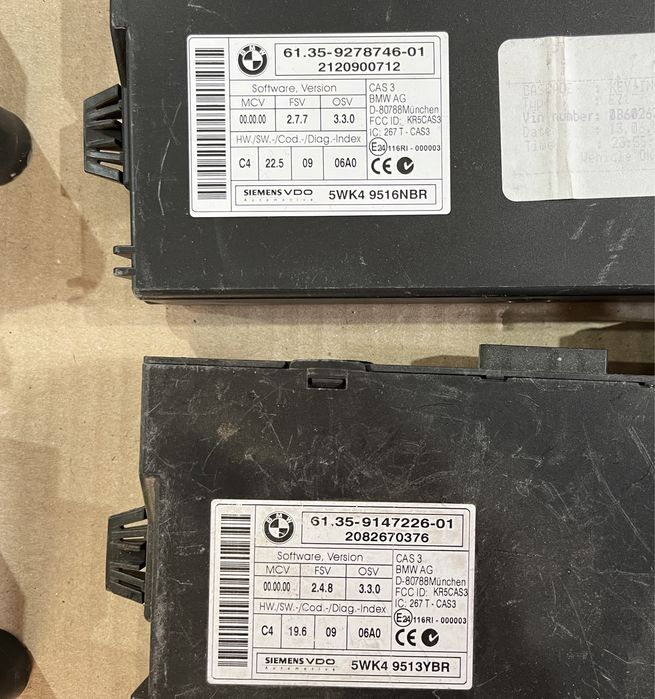 Modul / Calculator control confort CAS 3 BMW