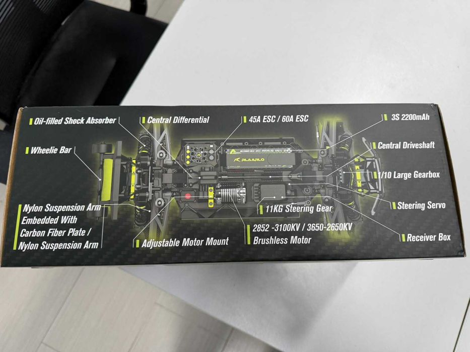 НОВА RC CAR 1/10 brushless, 50 км/ч,кола с дистанционно управление