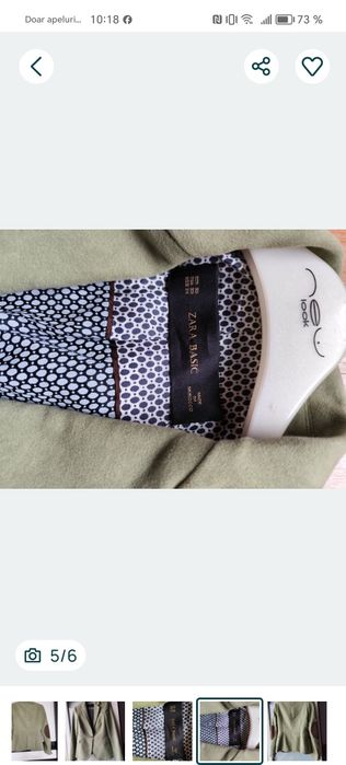 Zara sacou, blazer catifea XS