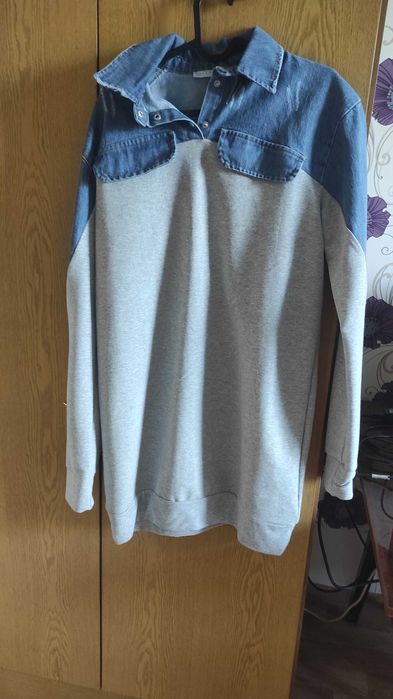 Свободна рокля с деним