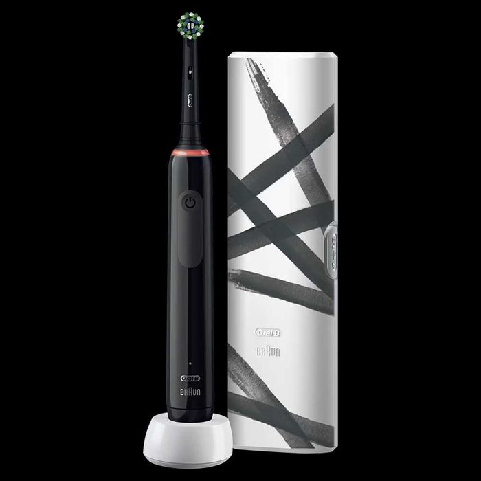 Periuta de dinti electrica Oral-B Pro 3 3500, Curatare 3D, Negru