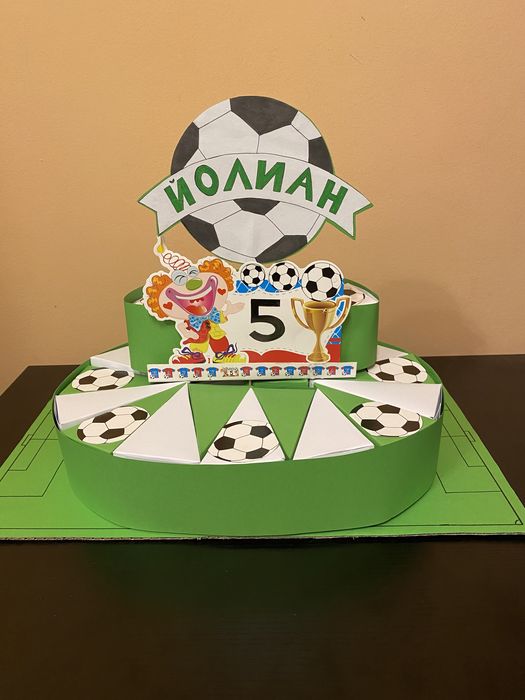 Картонена торта “Футбол”, Левски” и “Роналдо”