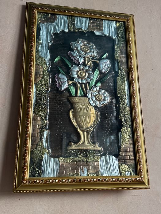 3D картина ваза с цветя