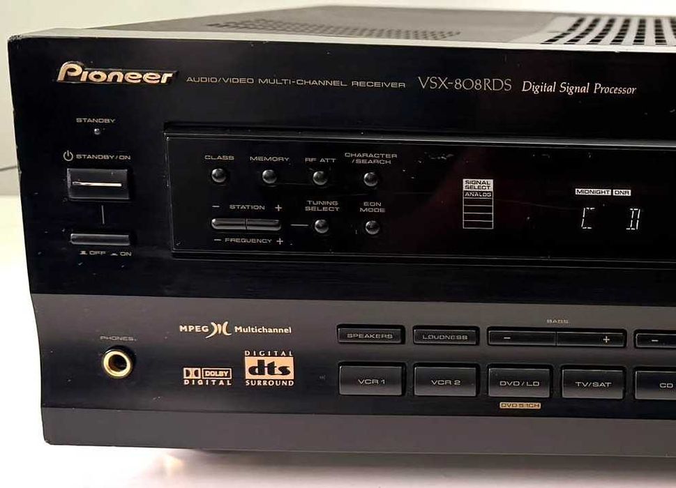 Amplificator Pioneer VSX-808RDS Receiver DTS Dolby Digital DSP 5.1 Sub Out Optic