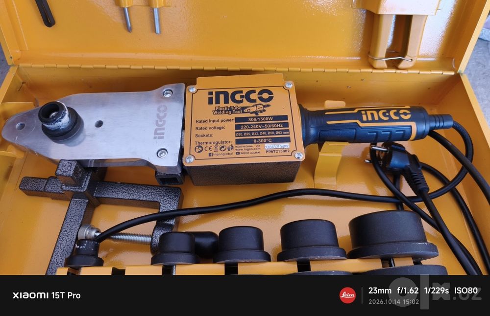 Паяльная утюг для пайки ПЭ труб Ingco 1500W