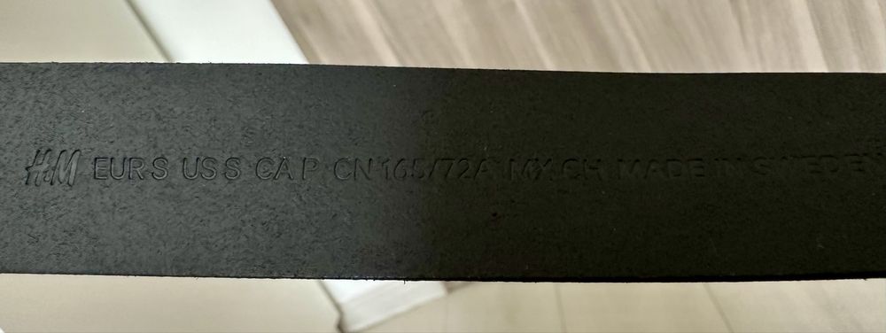 Curea din piele naturală, H&M, neagră, mărimea S, impecabilă