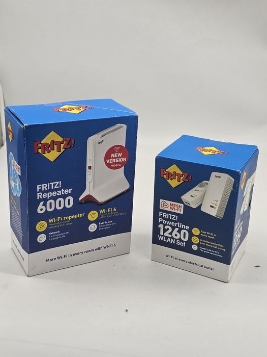 Router portabil AVM FRITZ!Repeater 6000 si  AVM FRITZ!Powerline 1260 WLAN