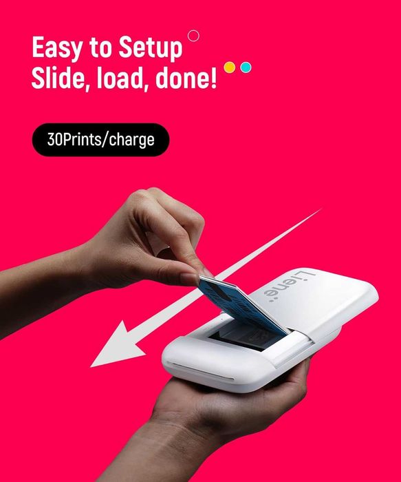 Imprimantă foto Liene Pearl K100 2x3 inch+50 hârtie zink,sigilat