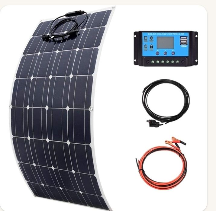 ПРОМО Гъвкав соларн панели DOKIO 100W  + контролер Най- висок клас
