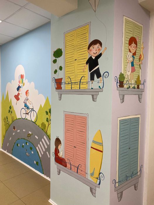 Pictura pe perete,  pentru copii