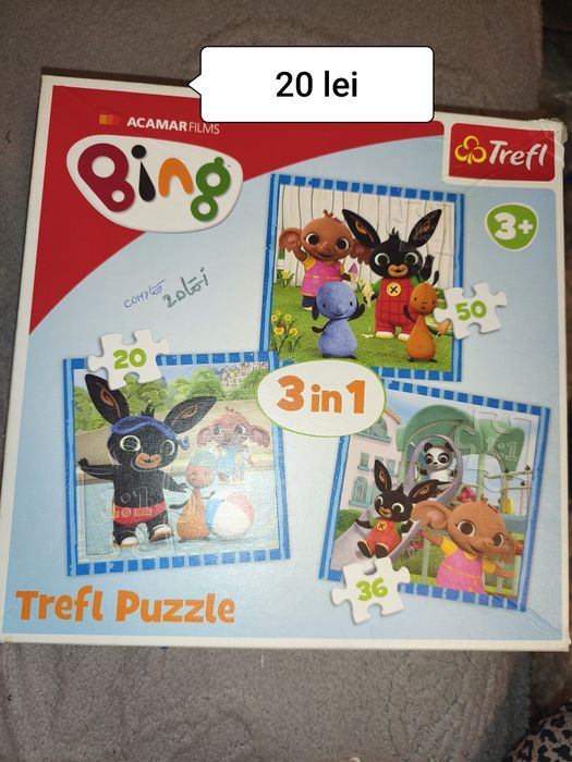 Bing pluș și puzzle