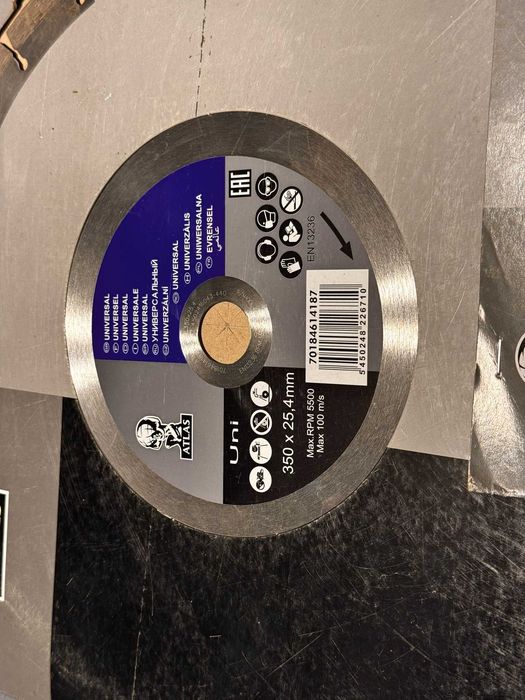 2 discuri diamantate 230x 22,23mm si 2 discuri diamantate 350x25,4mm