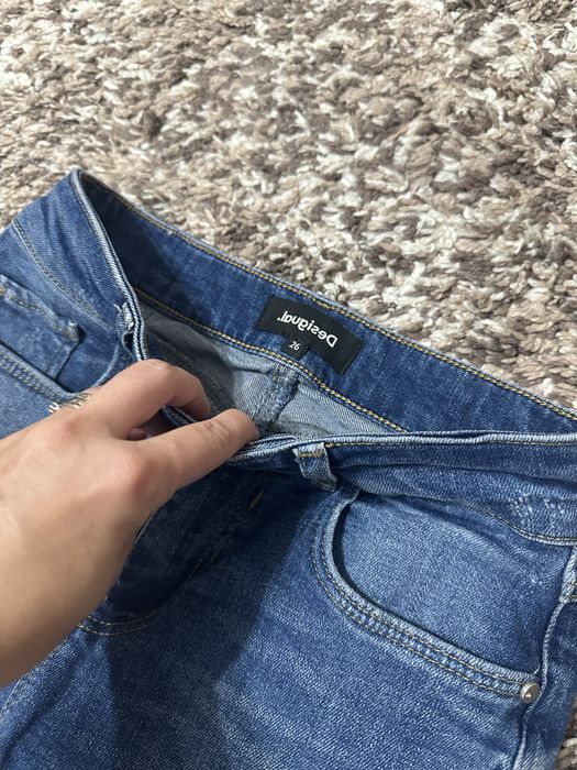 Blugi superbi dantela sibtalie inalta Desigual