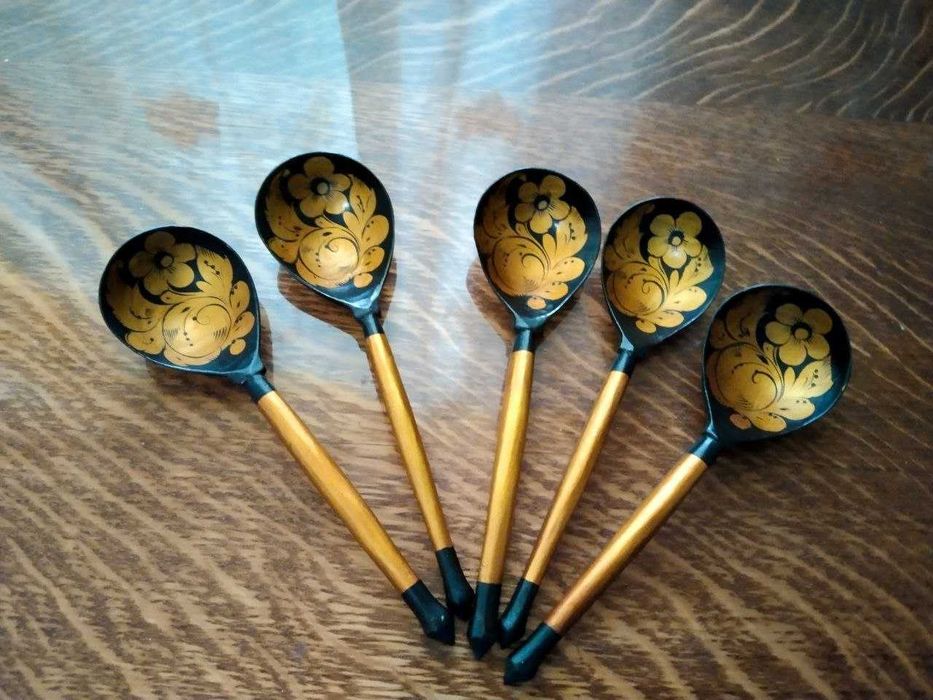 деревянная посуда хохлома