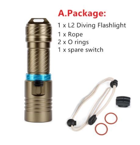 Фонарик для дайвинга ( подводный )