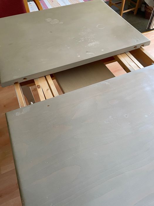 Трапезна маса масив и два стола парен бук