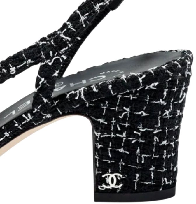 Chanel Tweed Slingback сандал
