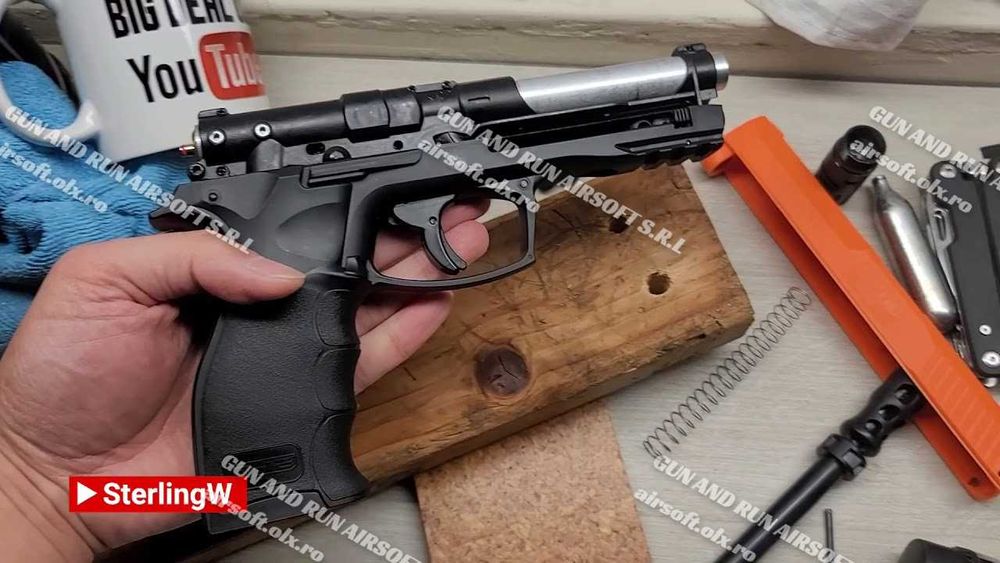 Pistol [25 JOULI] Pentru Daunatoare! - Cu Bile De Cauciuc Co2 Airsoft