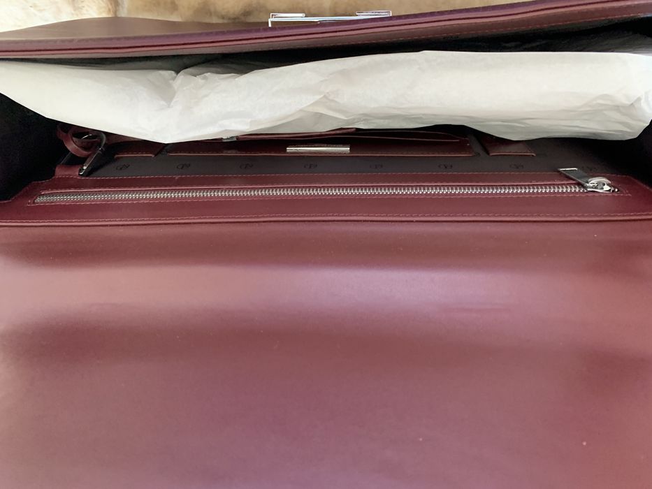 Geanta acte, servieta de piele