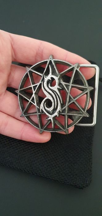 Slipknot Alchemy Poker pewter buckle Corey Taylor