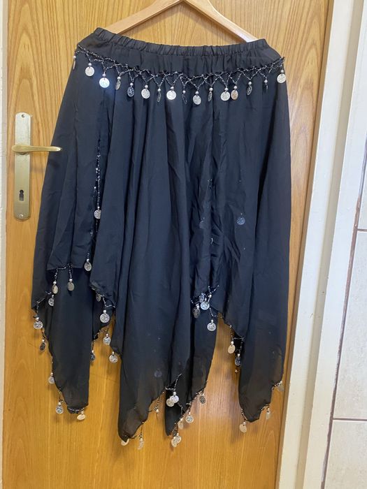 Fustă neagră cu bănuți/Belly dance