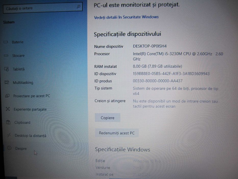 Laptop Asus X550V,Procesor I5,8Gb ram, SSD 120Gb, Video GForce GT720M
