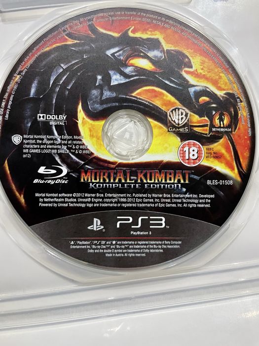 Мортал Комбат PS-3 Playstation 3