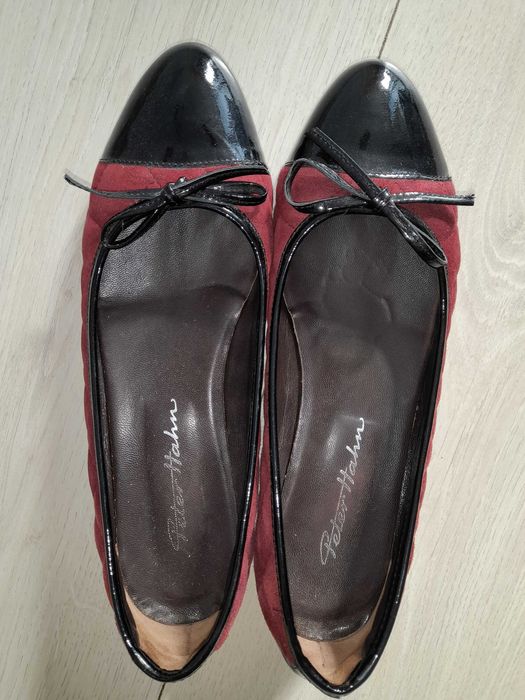 Pantofi de lac si piele intoarsa 37-38