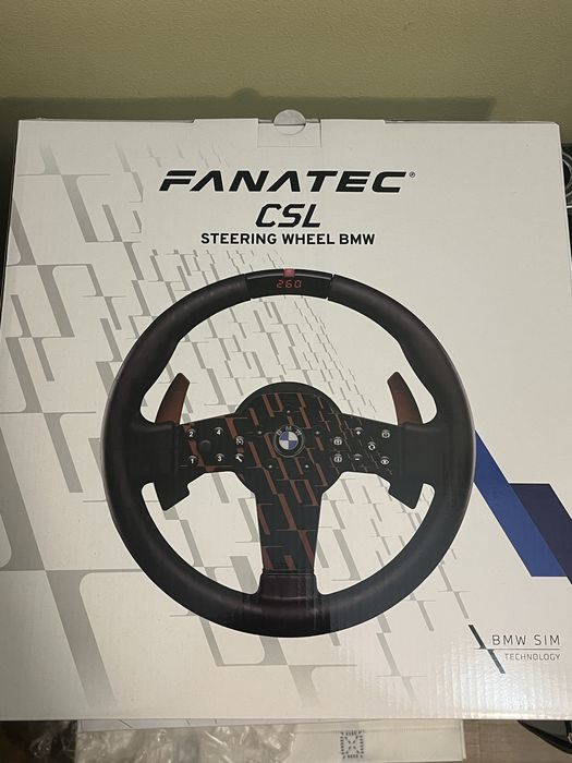 Чисто Нови! Fanatec CSL DD 8nm + CSL BMW волан + CSL педали!