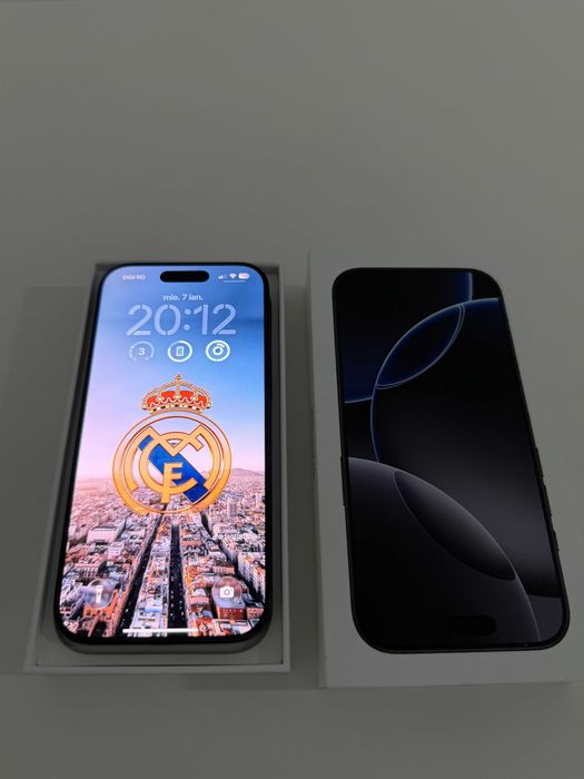 iPhone 16 Pro, 256GB, 5G, Black Titanium, Factură, Garanție 01.11.2026