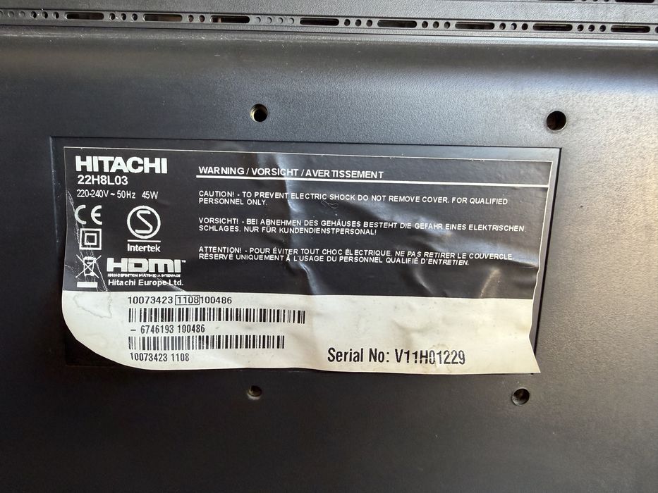 Телевизор Hitachi 22H8L03