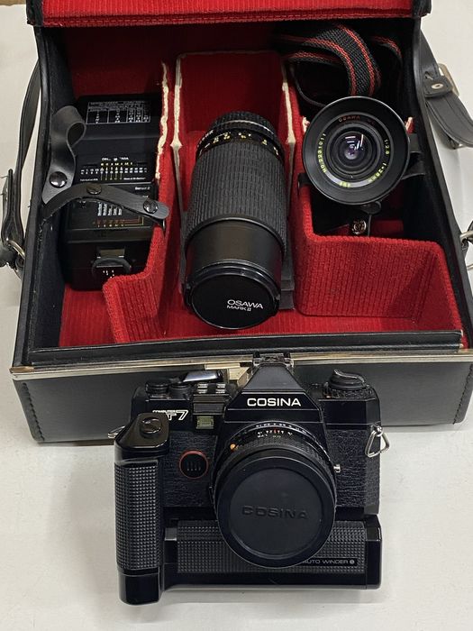 Aparat foto Cosina Computer CT 7-grip-obiective-blitz Vintage