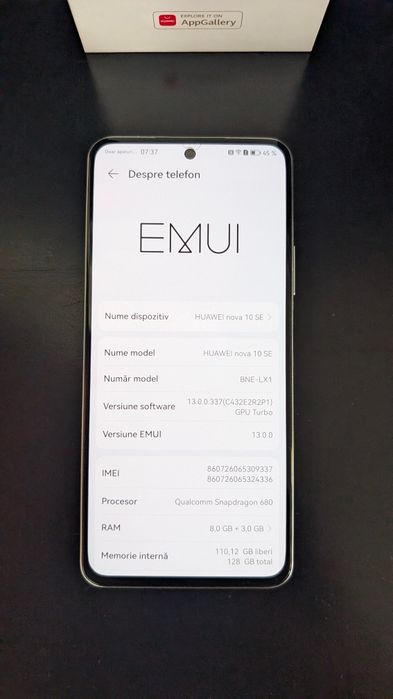 Huawei Nova 10 SE 8GB+3GB RAM / 128GB | Impecabil | Cutie + Încărcător Original | Baterie 90%