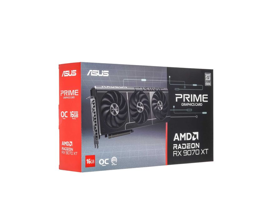 - Видеокарта ASUS Prime Radeon RX 9070 XT OC 16GB GDDR6