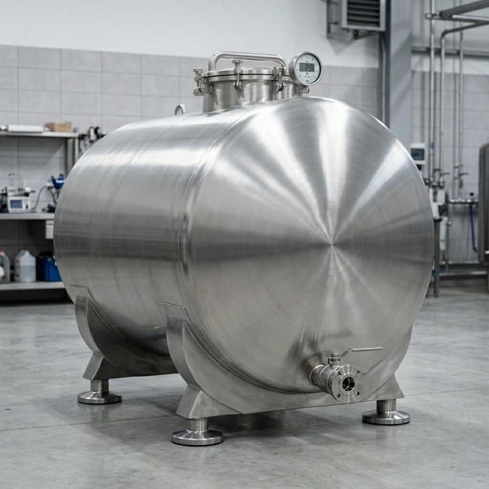 Горизонтальная емкость одна тонна 1500x1000x1310 Nerjaveyka Нержавейка