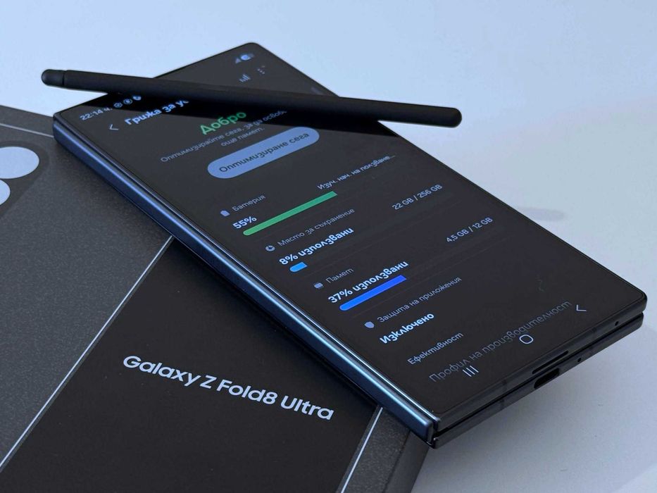 Бартер! 24м.Гаранция! Samsung Galaxy Z Fold 8 Ultra Graphite (Черен)
