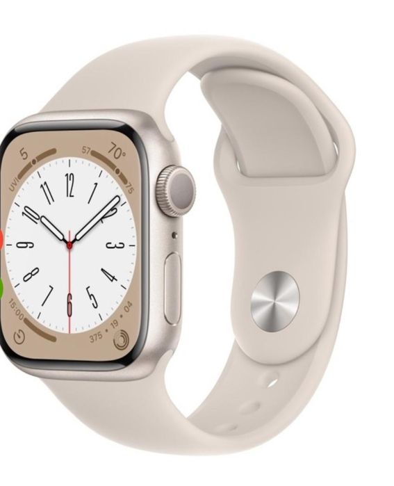 Смарт часы apple series 8 starlight aluminum case 41mm