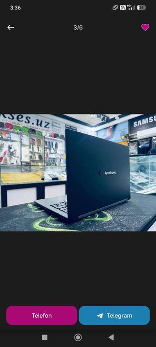Dynabook cor i7 8/256gb