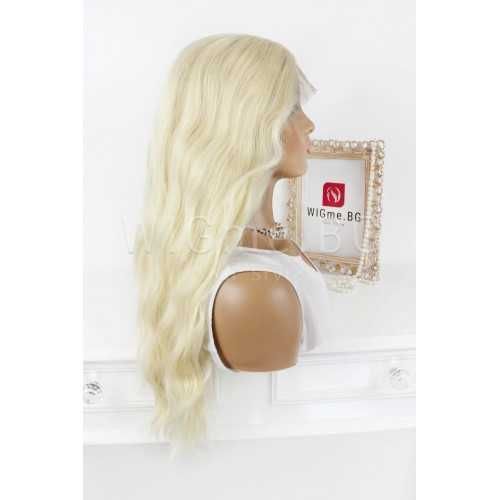 Дълга къдрава руса лейс фронт перука Бети