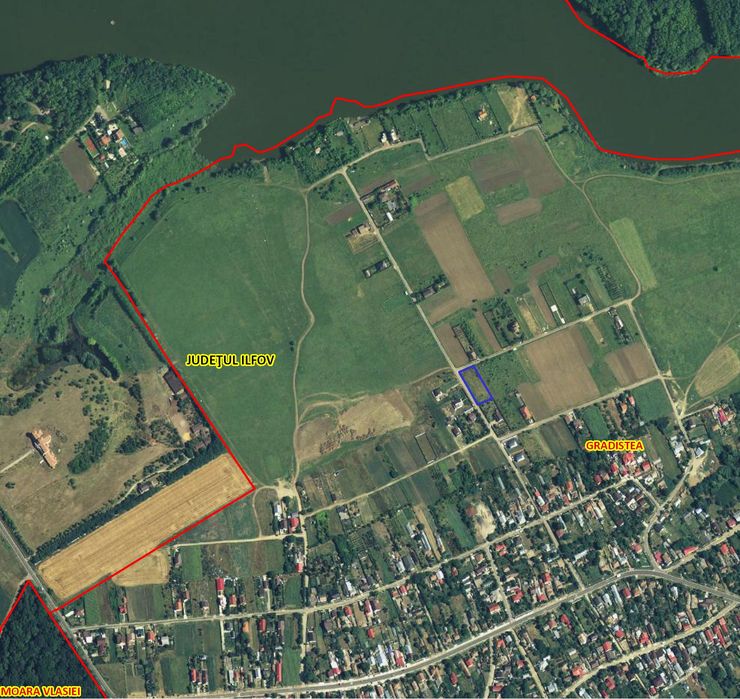 Teren intravilan 1850 mp – Gradistea, Ilfov | Dubla deschidere stradala