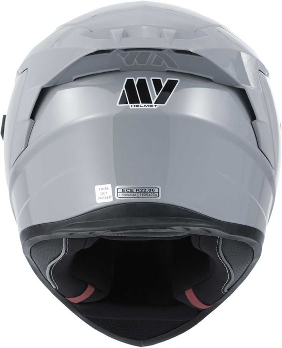 MY-936 пълнолицева каска с визьор, ECE 22.06, сива, L N7