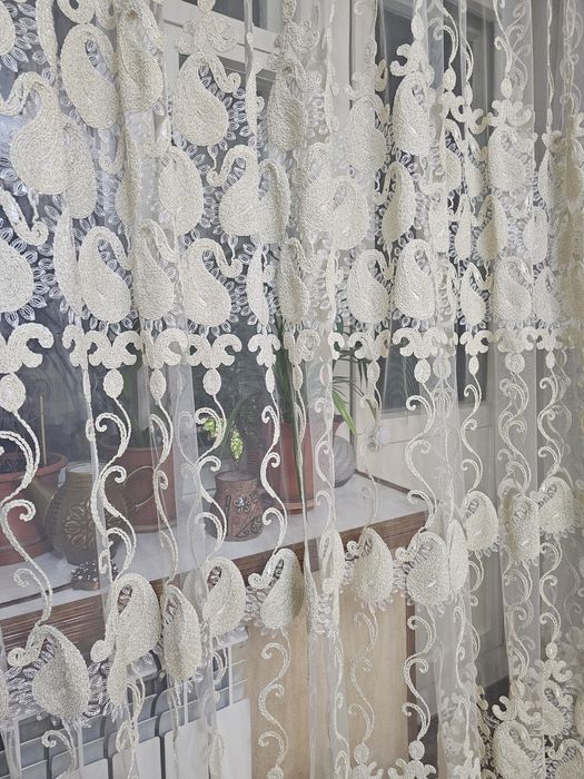 Тюль для зала спальни